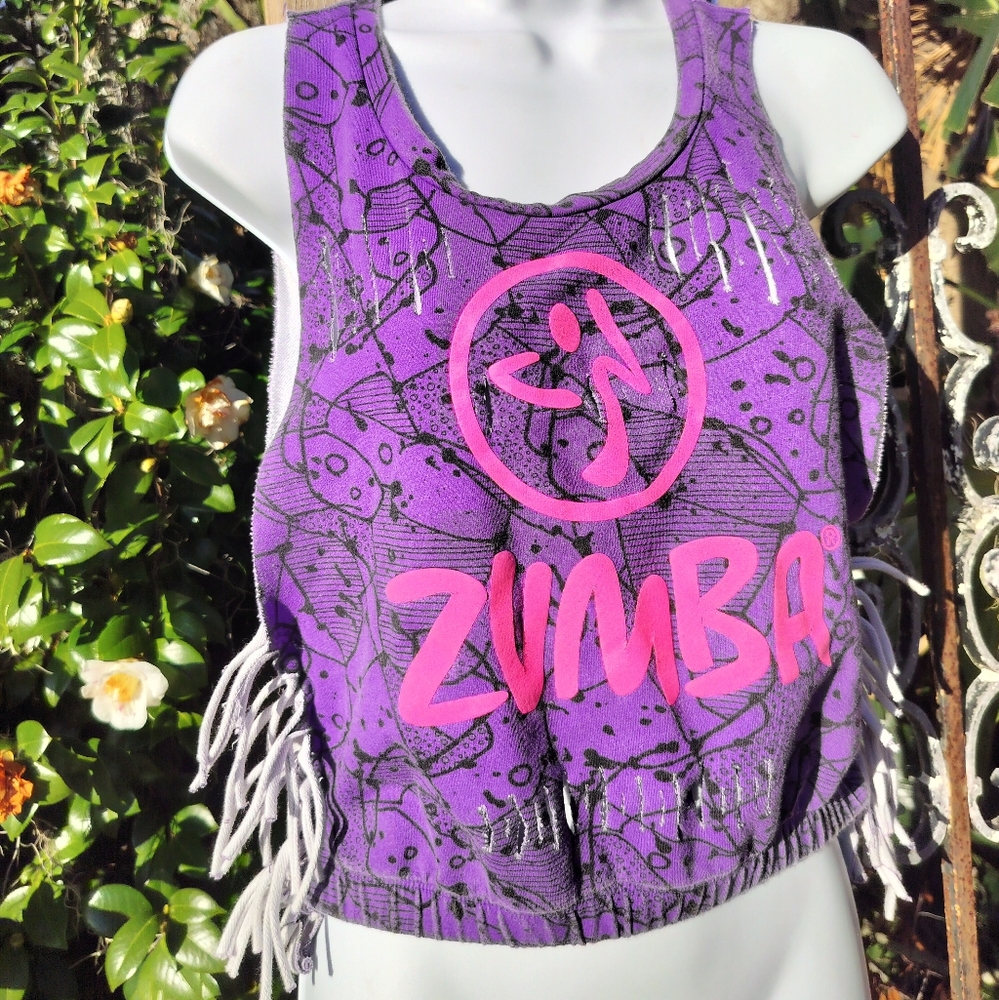 Zumba vintage Pre Y2K super sexy French cut out tank top XS/S